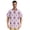 Chamomile Flower with Heart, variant on Dailycode Men's Casual Button Down Shirts Short Sleeve Summer Hawaiian Beach Shirt, Watercolor Cat and Leaf