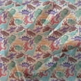 thumbnail image 3 of Dinosaur Tulle Curtains with Rod Pocket, Monsters Pattern Dinosaurs Caricature Cartoon Style Funny Creature Playroom, Sheer Drape for Wedding Party 2 Panels, 7 Sizes, Multicolor, by Ambesonne, 3 of 3