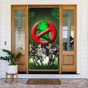 Ghostbusters Door Cover Decorated Banner Tapestry Home Decoration Holiday Party Supplies Door Banner Porch Sign Banner 72.8 x 35.4 Inch
