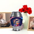 thumbnail image 6 of JAGASY Dolphin Funeral Small Urn for Ashes for Men, Purple Urns for Ashes Keepsake, Colorful Decorative Urns for Sister, Coral Reef Cremation Urn for Brother, (3 Inch), 6 of 7