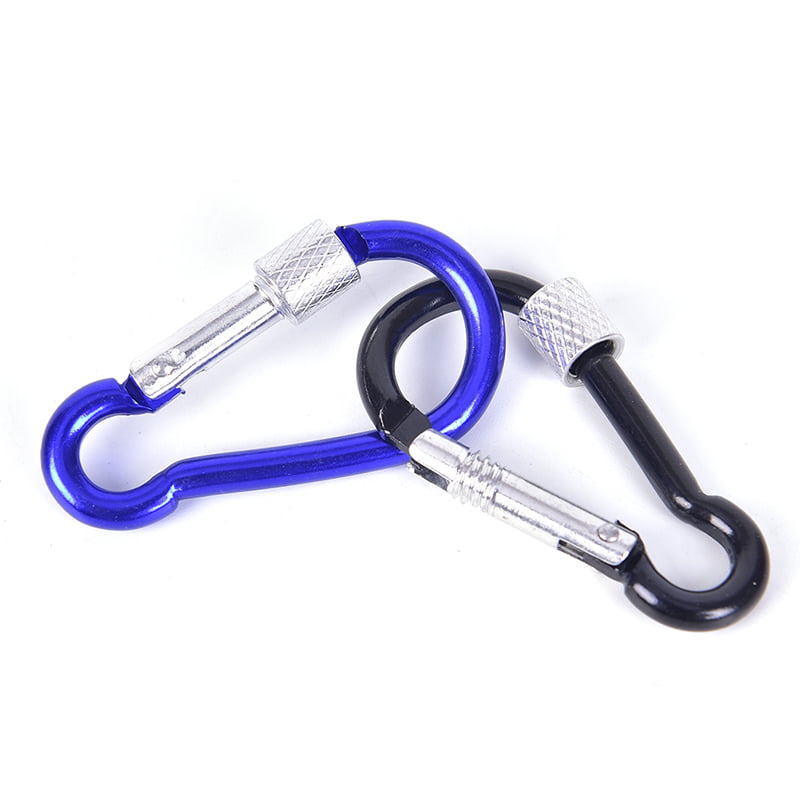 5Pcs/set Spring Lock Carabiner Snap Hook Hanger Locking Clip Keychain CampiR S2 
