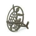 thumbnail image 4 of Zeckos Sea Turtle Wall Mounted Garden Hose Hanger Nautical Outdoor Decor, 4 of 7