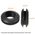 thumbnail image 3 of Unique Bargains Wire Protector Oil Resistant Armature Rubber Grommet 12mm Mounting 300Pcs, Black, 3 of 3