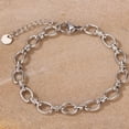 thumbnail image 5 of Stainless Steel Linked Infinity Charms Chain Style Bracelet, 5 of 7
