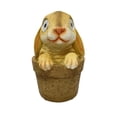 thumbnail image 3 of Decoración de de Pascua, estatua Solar para jardín al aire libre, figura de de resina, estatuilla de conejo para patio, paisaje,, 3 of 9