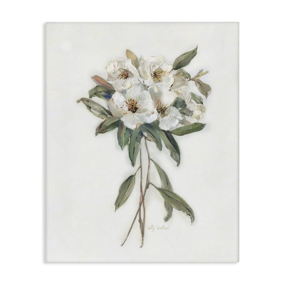 Stupell Industries White Wildflower Bundle Floral Painting Wrapped Canvas Canvas Art Print Wall Art, 16 x 20
