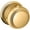 Polished Brass, variant on Baldwin 5068.Pass 5068 Passage Door Knob Set - Brass