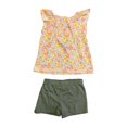thumbnail image 2 of Carter's Infant/Toddler Girl's 2 Piece Short Sleeve and Short Outfit Set (Yellow Floral/Green, 2T), 2 of 2