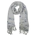 thumbnail image 1 of Floral Designed Beautiful Hand Embroidered Two Color Pashmina Shawl Scarf, 1 of 1