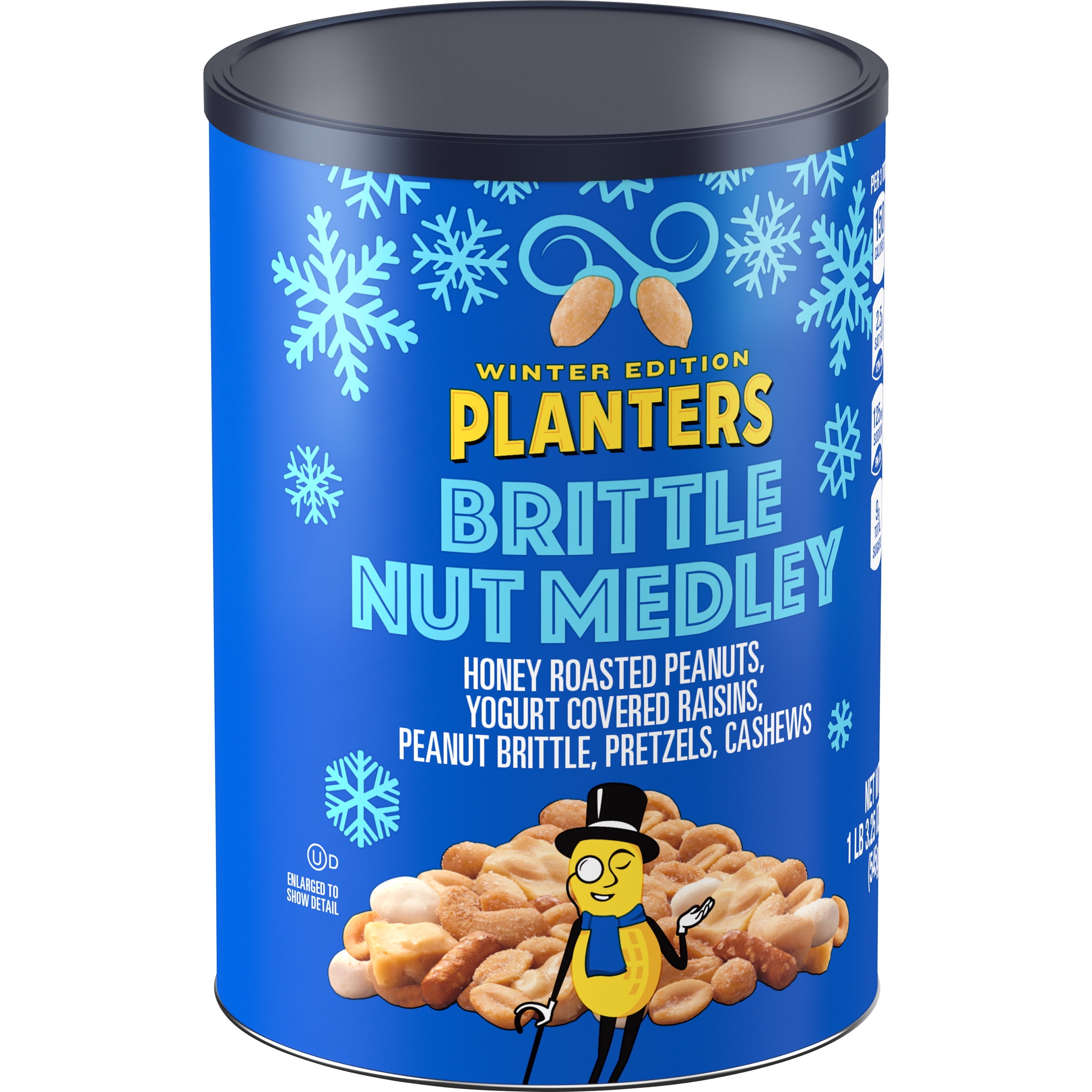 Planters Seasonal Dessert Mix Brittle Nut Medley, 19.25 oz. Canister
