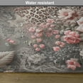 thumbnail image 5 of Ambesonne Leopard Print Place Mats Set of 4, Medieval Rose Garden, Standard Size, Pale Pink Laurel Green, 5 of 5