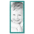 thumbnail image 2 of ArtToFrames 19" x 45" Turquoise Picture Frame, 19x45 inch Blue Wood Poster Frame (WOM-4588), 2 of 8