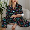 thumbnail image 6 of Sigee Multicolored Butterflies for Women’s Pajama Sets Long-Sleeved Pjs Sets for Women 2 piece Sleepwear-Large, 6 of 7