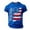 /c42Blue256, variant on Toddler Kid Boys T-Shirts Stars Stripes Patriotic Graphic Playwear Crew Neck Short Sleeve Relaxed Fit Outdoor Lightweight Summer Casual Festival Wear Cool Beach Top,Army Green,2-3 Years
