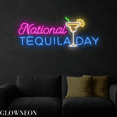 thumbnail image 2 of Glowneon National Tequila Day Wall Art Led Light, Cocktail Bar Decor, 2 of 5