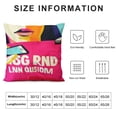 thumbnail image 5 of SHANXI Gifts, Pocket Design Throw Pillow Covers, Gaming Room Décor Stocking Stuffers Easter Basket Stuffers for Teen Boys Girls Men Father Boyfriends-Hot Pink 18x18in, 5 of 5