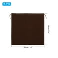 thumbnail image 2 of Uxcell 14x14" Large Velvet Bags With Drawstrings Hair Dryer Bag Treat Bag Dust Bag Hotel Storage Bag Brown 5 Pack, 2 of 6