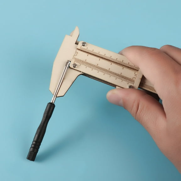 GOOHOCHY Wooden Ruler for Math with Clear Printing Durable and Wear Resistant Beige Color 12 Inches