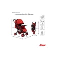 thumbnail image 4 of Carriola Reversible The Baby Shop plegable, reclinable, reversible y frenos Rojo, 4 of 6