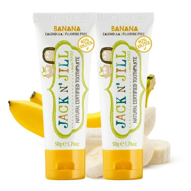 Pasta de dientes Jack N' Jill Natural para bebés y bebés Banana 50 ml