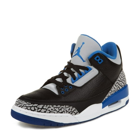 UPC 887223195603 - Nike Mens Air Jordan 3 Retro Black/Sport Blue-Wolf ...
