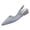 Blue, variant on Closed Toe Sandals Women Slingback Denim Pointed Toe Adjustable Buckle Flats Slip On Summer Casual Daily Walking Footwear