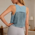thumbnail image 2 of WAYUTE Women's Tank Tops Lightweight Loose Fit Yoga Cover Up Sleeveless Breathable Tank Top for Workout Sports Casual Wear, 2 of 7