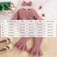 thumbnail image 3 of mgoYE Baby Girl Clothes Toddler Infant Fall Winter Outfits Romper Newborn 0 3 6 9 12 18 Months Girls’Clothing Set, 3 of 7