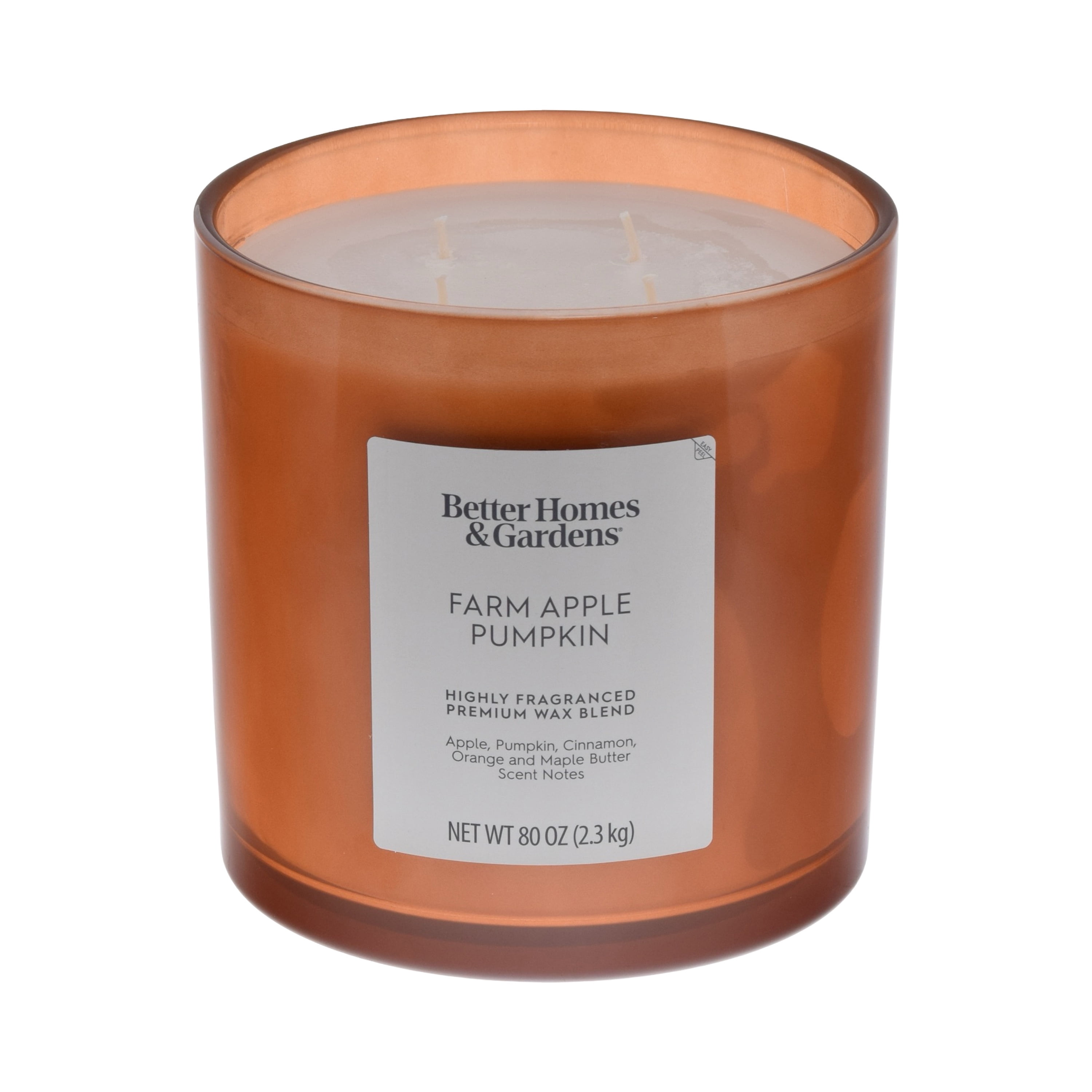 Better Homes & Gardens Farm Apple Pumpkin Scented 4-Wick 80oz (2.26 kg) Large Oversized Jar Candle