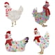 thumbnail image 2 of Navidad Adornos Colgantes Pollo De Madera Con Bufanda Sombrero De Navidad Colgante Colgante Decoraciones Para El Hogar Decoración De Vacaciones Cateissary HA041683-01, 2 of 6