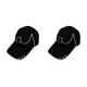 thumbnail image 4 of Guardurnaity Sombrero de Hip Hop con estilo, comodidad informal con protección solar, gorra de béisbol de algodón fácil de usar, sombreros para Negro Ajustable 2Conjunto, 4 of 6
