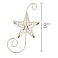 Silver Star Christmas Ornament Hooks, Metal, 12 Count, by Holiday Time