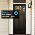 thumbnail image 7 of Siding Mounting Kit, 8141DBL Outdoor Light Mounting Block, Siding Mounting Plate for Lap Double and 4 Inch Siding Black, 7 of 7