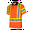 Orange, variant on JORESTECH Hi-Vis Short-Sleeved, Two-Toned Work Safety Polo Shirt, PS-06 (Yellow, 2XL)