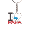 thumbnail image 1 of origa dinosaur  Keychain Metal Keyring Holder Love PAPA Father, 1 of 3