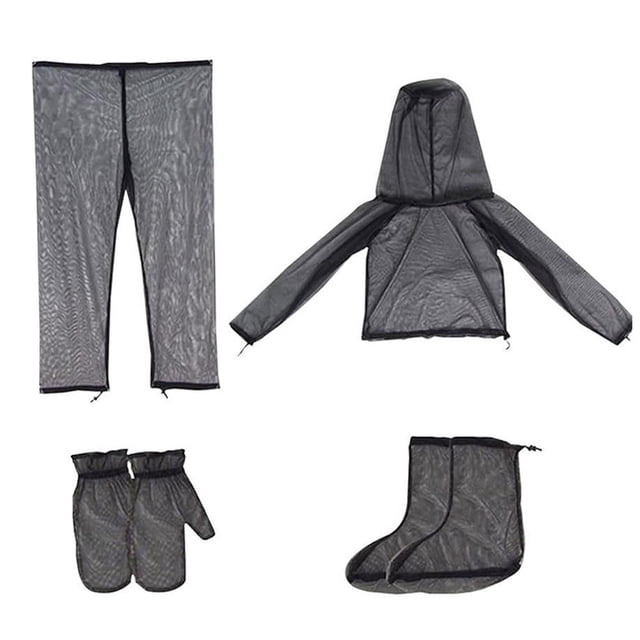 liraijei Combinaison Anti-Moustique Anti-Insectes en Filet Complet Jungle Camping Cheval Prof S6L5