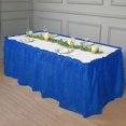 thumbnail image 6 of BalsaCircle 14 feet x 29" Plastic Table Skirt Royal Blue, 6 of 8