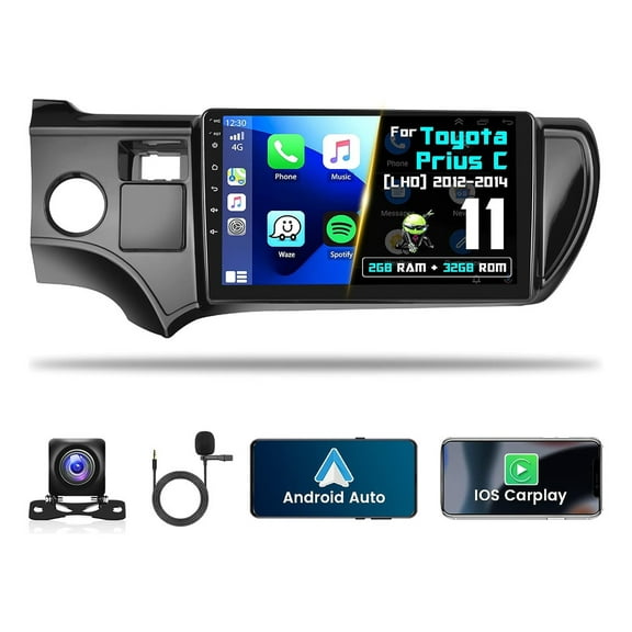 Stereo Toyota Prius C 2012-2014 Android Carplay GPS 2G 32G