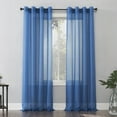thumbnail image 1 of No. 918 Emily Voile Transparent Oeillet Rideau Panneau, 59 "x 63", Bleu Classique, 1 of 1