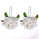 thumbnail image 4 of 4 horquillas con diseño de rosas artificiales, accesorios para el cabello, tocados elegantes para novias y mujeres (blanco), 4 of 5