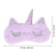 thumbnail image 3 of Antifaz para dormir con diseño de unicornio, antifaz opaco, cómodo para mujeres y niñas (morado), 3 of 5