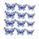 thumbnail image 4 of 12 pegatinas de pared 3D con diseño de mariposas huecas, multiusos, impermeables. Azul, 4 of 9
