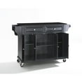 thumbnail image 6 of SOLID BLACK GRANITE TOP KITCHEN CART/ISLAND IN BLACK FINISH, 6 of 8