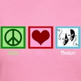 thumbnail image 3 of CafePress - Peace Love Theatre Women's Value T Shirt - Women's Traditional Fit Dark T-Shirt, 3 of 4