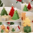 thumbnail image 4 of Molde de resina TQEHS para velas navideñas alce muñeco de nieve hombre de jengibre, 4 of 6