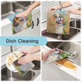thumbnail image 2 of 6 Pieces of Kitchen Towels 11x11Inch Kitchen Dish Cloths Kitchen Dish Towels Reuseable Cleaning Cloths Garden Dog, 2 of 9