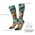thumbnail image 4 of Xecao Red Blue Dragon Battle Epic Pattern Adult Stockings with Color-Block Design and 3D Print, Breathable Comfortable Hosiery for Daily Wear and Sports, 4 of 6