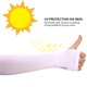 thumbnail image 4 of Wosthever Ciclismo guante antideslizante actividades hombres mano brazo Protector largo verano sol conveniente medio dedo manga para conducir Ropa Deportiva, Zapatos No.6, 4 of 6