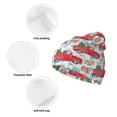 thumbnail image 3 of Susaid Watercolor Red Truck And Fir Tree Print Winter Beanie for Men Women, Lined Beanie Soft Warm Knit Hat Ski Cuffed Cap, 3 of 6