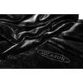 SOLARON Solid Black King Blanket Korean mink Throw Heavyweight Blankets